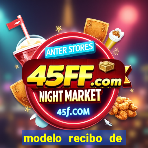modelo recibo de pagamento word